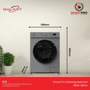 Smartpro SWM-08FLAe 8KG Fully Automatic Front Load Washing Machine – Energy Efficient Front Load Washer with Multiple Wash Programs, Fast Spin, Low Noise and Modern Digital Control