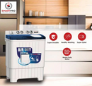 SmartPro SWM-08TT 8kg Twin-Tub Washing Machine – Powerful Washing, Efficient Spin &amp; Durable Build