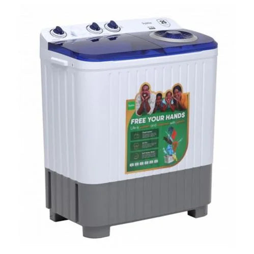 Syinix SWMTT10K 10KG Twin Tub Washing Machine-Powerful Dual-Wash Washing Machine with Large Capacity, Energy Efficiency, and Durable Design