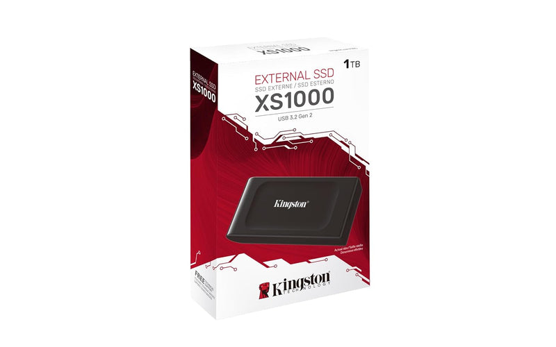 Kingston XS1000 External 1TB SSD USB 3.2 Gen 2 (SXS1000/1000G)