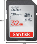 SanDisk Ultra SDSDUN4-032G-GN6IN 32GB SDHC UHS-I 120MB/s Memory Card – High Speed Storage Solution for Cameras, Video Recording, Photography, and Everyday Data Transfer