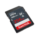 SanDisk Ultra® SDSDUNR-256G-GN3IN 256GB SDHC™ / SDXC™ Memory Card Up to 100MB/s – High Capacity Storage for Cameras, Video Recording, Photography, and Professional Data Transfer