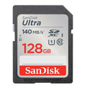 SanDisk SDSDUNB-128G-GN6IN Ultra 128GB UHS-I SDXC Class 10 140MB/s Memory Card – High Speed Storage for Photography, Full HD Video Recording, and Everyday Data Transfer Applications