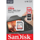 SanDisk SDSDUNB-128G-GN6IN Ultra 128GB UHS-I SDXC Class 10 140MB/s Memory Card – High Speed Storage for Photography, Full HD Video Recording, and Everyday Data Transfer Applications
