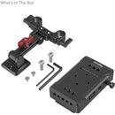 SmallRig 3499 V Mount Battery Adapter Plate (Basic Version) with Extension Arm – Provides reliable power mounting support for cameras and accessories with flexible positioning for professional shooting setups