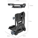 SmallRig 4064 Compact V-Mount Battery Mounting System – Compact power mounting solution for securely attaching V-mount batteries and improving rig flexibility