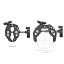 SmallRig 4249 Super Clamp with ARRI Rosette Mount – Strong and versatile clamp for secure mounting of camera gear and accessories with flexible positioning