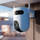 EZVIZ H9c dual-lens Wi-Fi security camera mounted on outdoor building wall in Nairobi Kenya