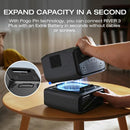 EcoFlow RIVER 3 Plus connecting wire-free to EB300 Smart Extra Battery via Pogo Pin expansion port