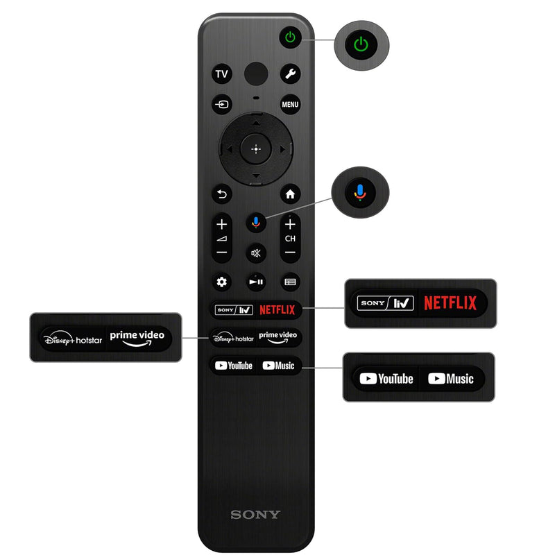 Remote Control Sony Kd55x8000h Sony Smart Bravia Remote Bluetooth