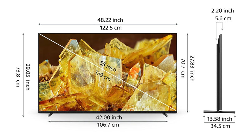 Sony Bravia XR 55 Inch 55X90L 4K HDR Full Array LED Smart TV 2023