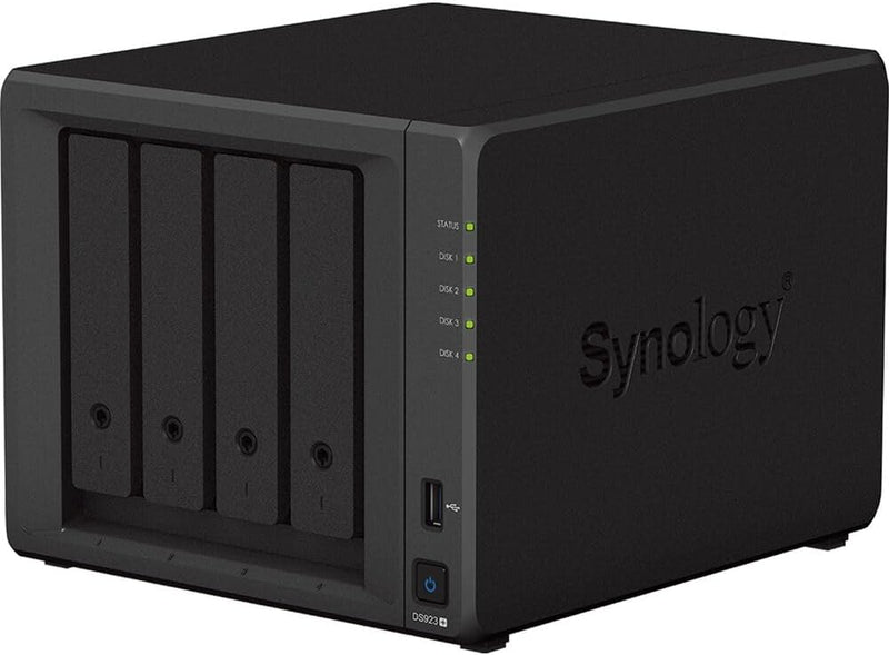 Synology DS923+ NAS Server Bundle 4 Bay (16GB RAM, 16TB Storage) – 4x4TB Synology NAS HDDs, High-Performance Desktop Network Storage Device