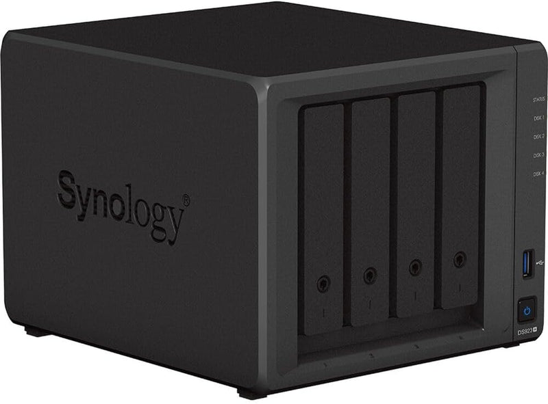 Synology DS923+ NAS Server Bundle 4 Bay (16GB RAM, 16TB Storage) – 4x4TB Synology NAS HDDs, High-Performance Desktop Network Storage Device