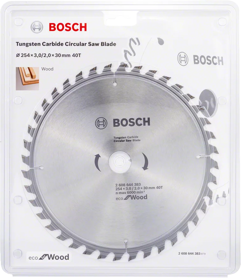 Bosch 40T ECO for Wood Circular Saw Blades 184 mm x 2.2/1.4 mm x 20 mm