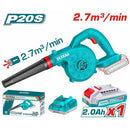 Total TABLI20781 20V Cordless Blower – Powerful Lithium-Ion Battery Leaf & Dust Blower for Home, Garden & Workshop Use