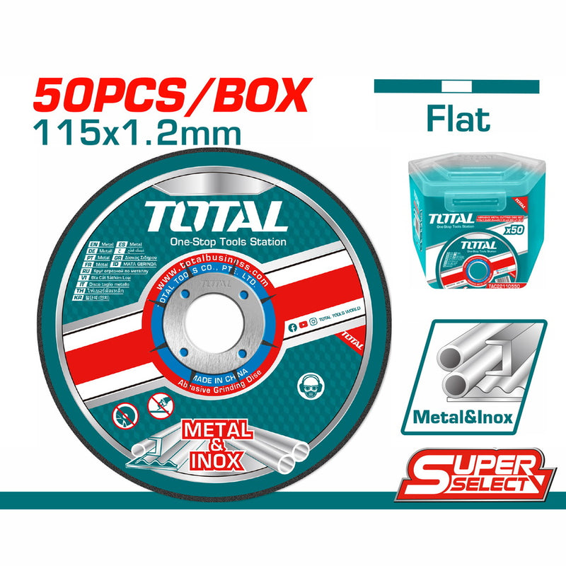 Total TAC22111550 Abrasive Metal Cutting Disc Set 50pcs