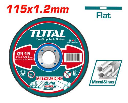 Total TAC2211151 Abrasive Metal Cutting Disc 115mm