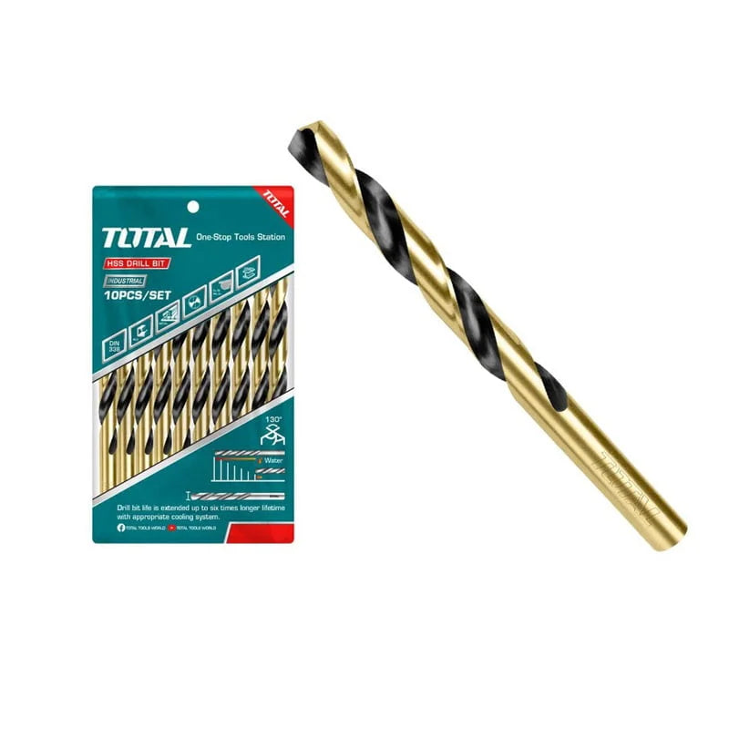Total TAC100503 HSS Drill Bit 5mm 10pcs