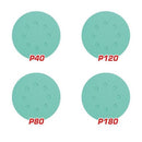 Total TAC125050 125mm 50-Piece Sanding Sheets for Random Orbital Sander – Heavy Duty Abrasive Discs for Wood, Metal & Paint Finishing