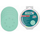 Total TAC125050 125mm 50-Piece Sanding Sheets for Random Orbital Sander – Heavy Duty Abrasive Discs for Wood, Metal & Paint Finishing
