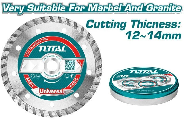 Total TAC2131153M Turbo diamond disc 10pcs metal box