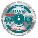 Total TAC2144052 405mm (16") x 25.4mm Diamond Disc for Floor Saw – Heavy Duty Cutting Blade for Concrete, Asphalt & Stone