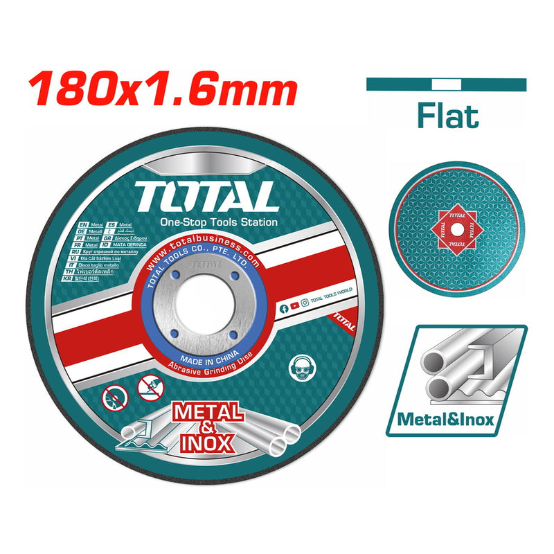 Total TAC2161801 Abrasive Metal Cutting Disc 180 X 1.6mm