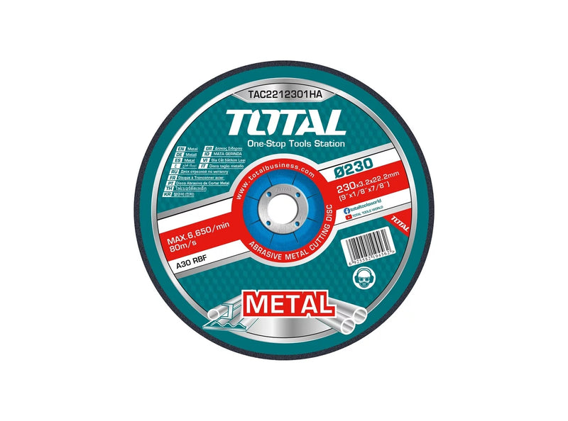 Total TAC2162301 Abrasive Metal Cutting Disc 230mm