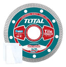 Total TAC2181801HT 180mm (7”) x 22.2mm Ultrathin Diamond Cutting Disc – Mesh Rim for Tile, Stone & Marble Cutting