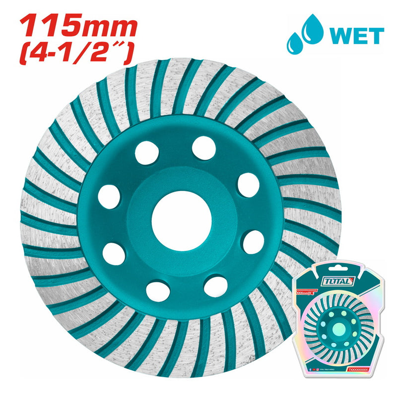 Total TAC2411151 Diamond Turbo Cup Grinding  Wheels 115mm