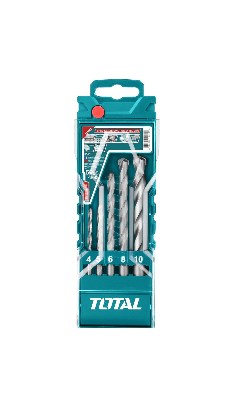 Total TACSD7156 5PCS Multi-function Drill Bits Set