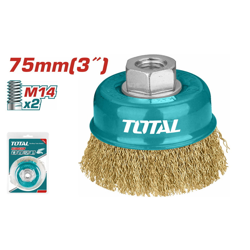 Total TAC31031 Wire Cup Brush 75mm