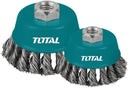 Total TAC32041 Wire cup brush 100mm diameter 4 inches
