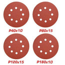 Total TAC7312511 125mm 50-Piece Sanding Sheets – Premium Abrasive Discs for Random Orbital Sander