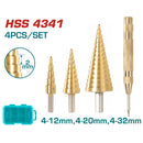 Total TACSD2061 Step Drill Bit Set 3pcs