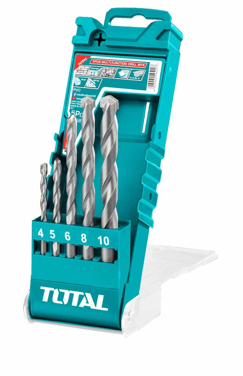 Total TACSD7156 5PCS Multi-function Drill Bits Set