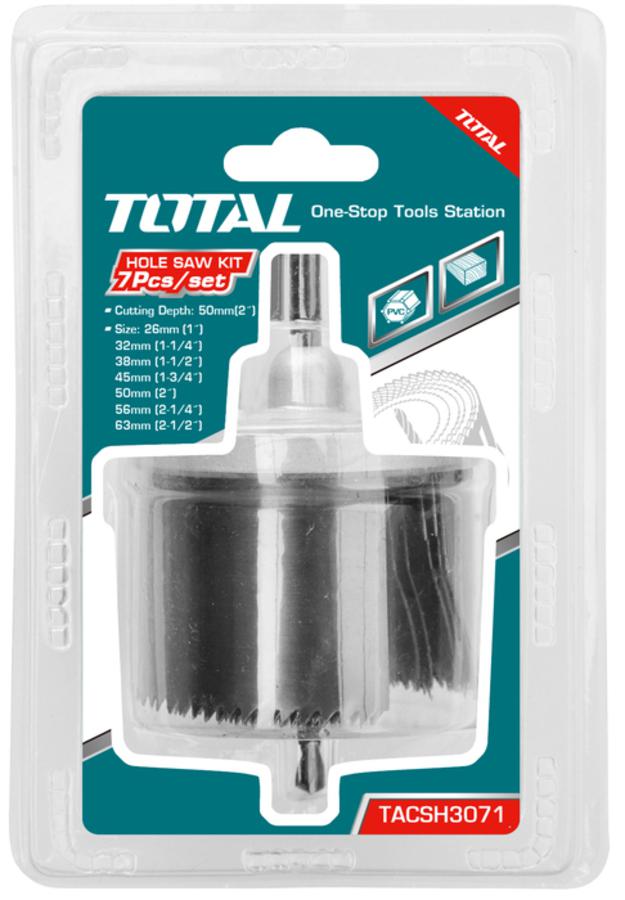 Total TACSH3071 Hole Saw Set 7pcs