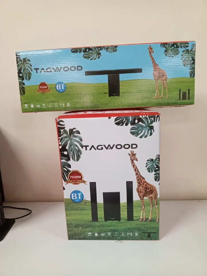 Tagwood LS-S1 2.1CH wired Soundbar System 12000w Subwoofer Multimedia Home Audio Speaker with Bluetooth/FM/SB/USB
