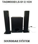 Tagwood LS-S1 2.1CH wired Soundbar System 12000w Subwoofer Multimedia Home Audio Speaker with Bluetooth/FM/SB/USB
