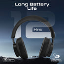 Promate TAKT High-Fidelity Over-Ear Wireless Headphones – Premium Noise-Cancelling Bluetooth Headphones for Music, Gaming, Calls, Travel, and Professional Use