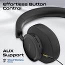 Promate TAKT High-Fidelity Over-Ear Wireless Headphones – Premium Noise-Cancelling Bluetooth Headphones for Music, Gaming, Calls, Travel, and Professional Use