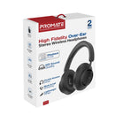 Promate TAKT High-Fidelity Over-Ear Wireless Headphones – Premium Noise-Cancelling Bluetooth Headphones for Music, Gaming, Calls, Travel, and Professional Use