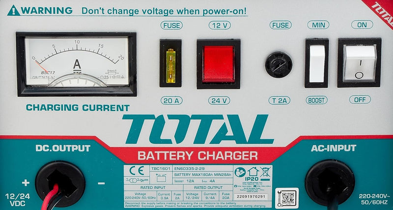 Total TBC1601 Battery Charger 12/ 24V