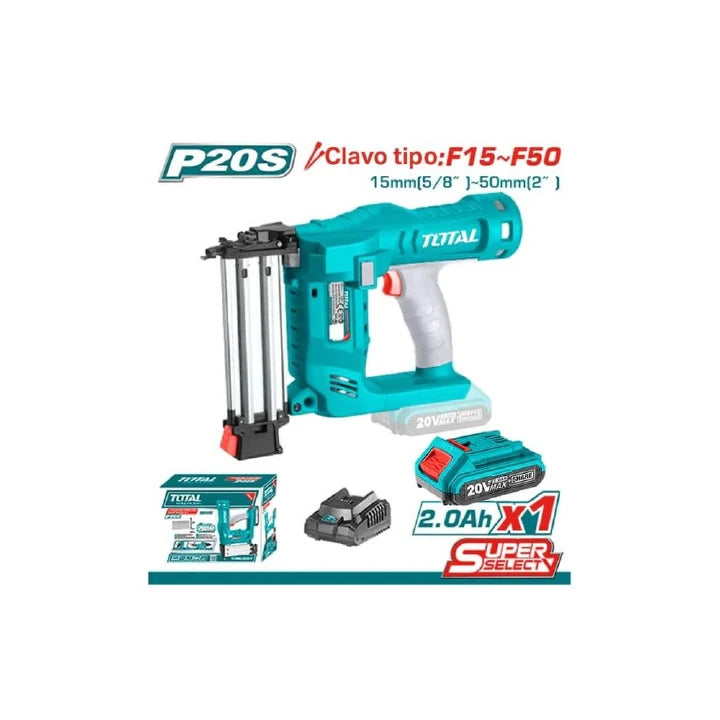 TOTAL TCBNLI2016 Lithium-ion Cordless Brad Nailer Kit