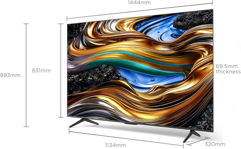 TCL 65P755 65-inch 4K UHD Smart Google TV with HDR10+, 120Hz, Game Master MEMC, Bluetooth, Netflix &YouTube