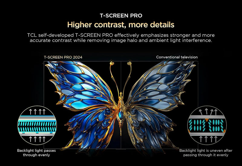 TCL 85C655 85-inch QLED PRO 4K Ultra HD Smart Google TV