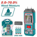 Total TETWM031 2~70% Wood Moisture Meter – Digital Humidity Tester for Lumber, Timber & Woodworking