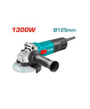 Total TG11312526 Angle Grinder – High-Power 750W Electric Handheld Grinder for Metal, Wood, and Masonry Cutting & Grinding with Safety Guard and Ergonomic Design