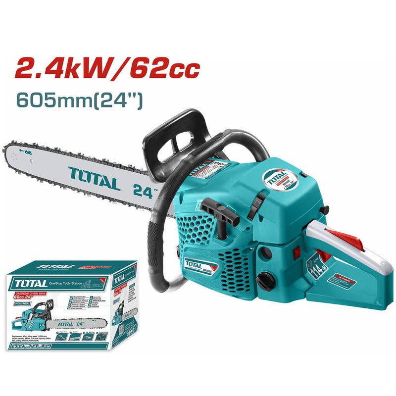 Total TG5602411 Gasoline Chain Saw 62cc 2.4KW