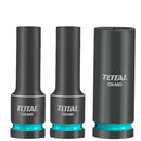 Total THKISD12042L 3-Piece 1/2" Drive Deep Impact Socket Set – Heavy Duty Automotive & Mechanical Tool Set